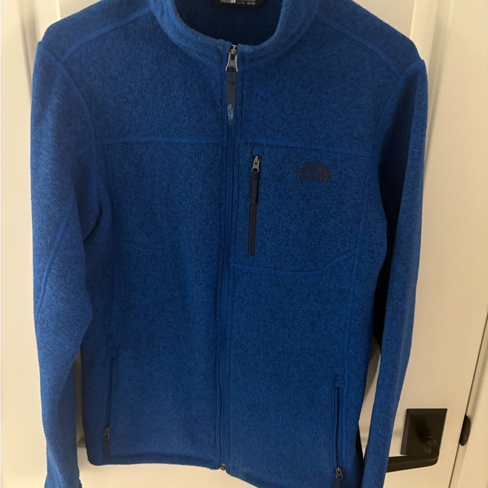 The North Face,Gordon Lyons Royal Blue, Full-Zip Jacket. Youth XL.
